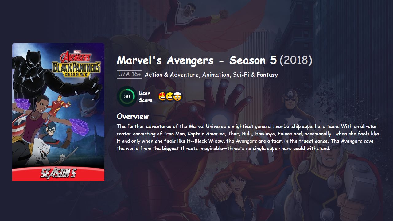 Avengers Assemble Season 5 Hindi Dubbed