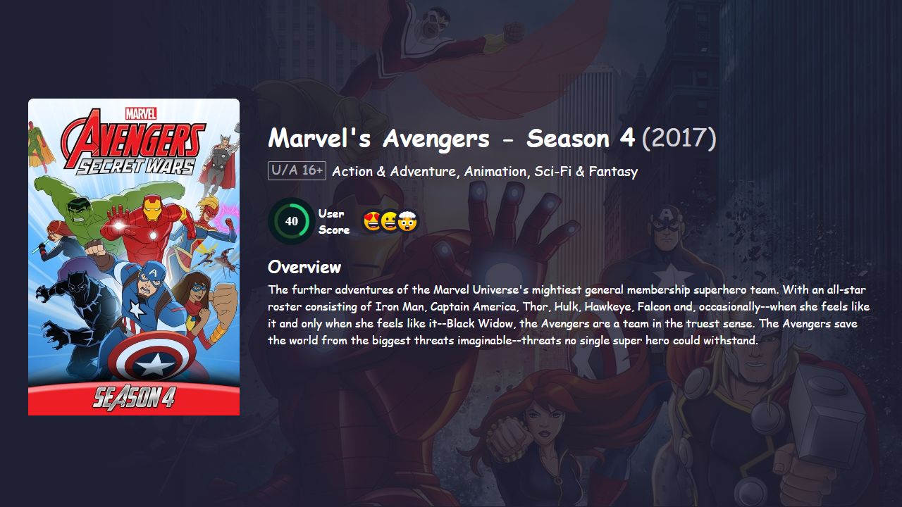 Avengers Assemble Season 4 Hindi Dubbed