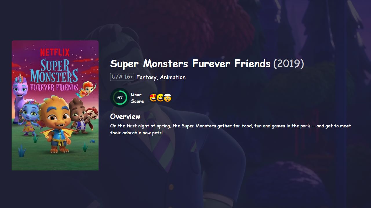 Super Monsters Furever Friends (2019) Hindi Dubbed