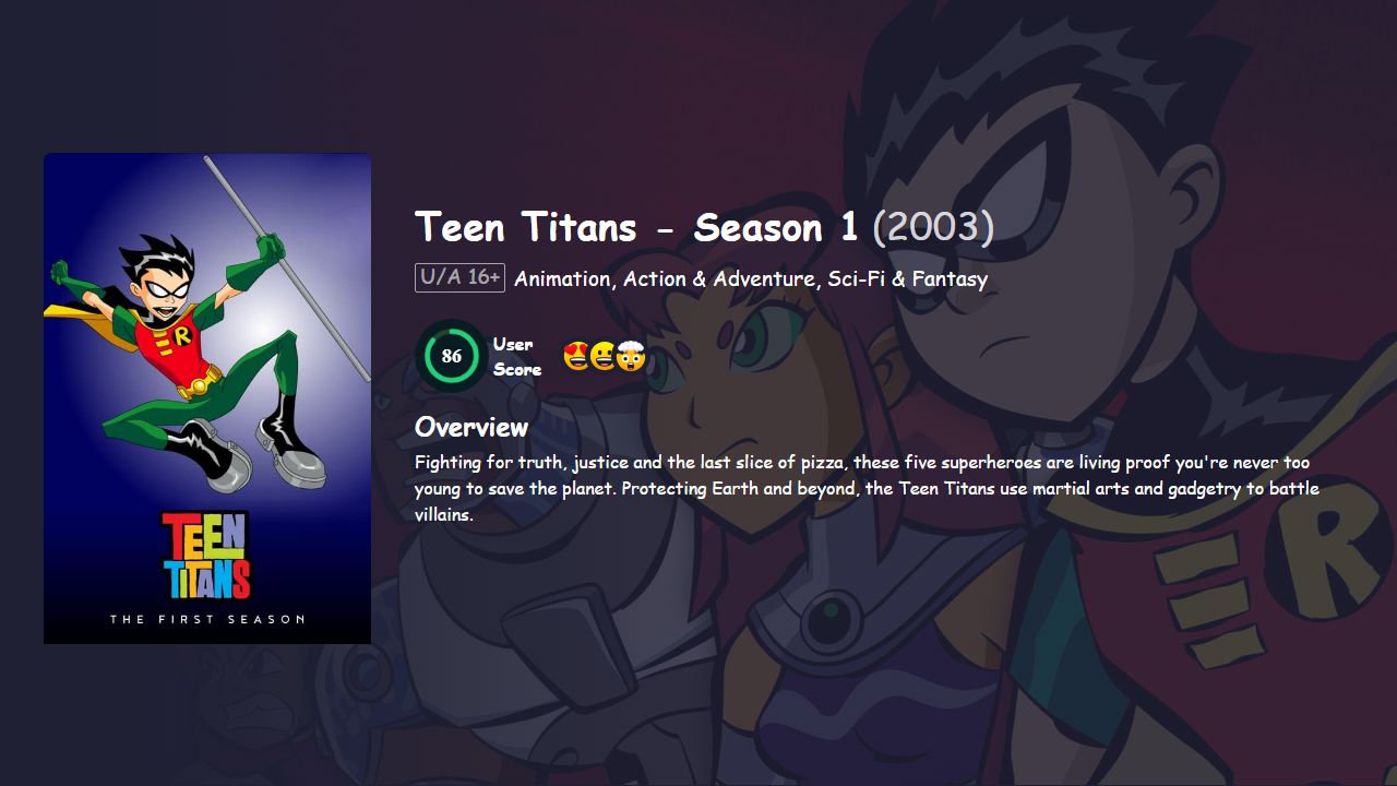 Teen Titans Season 1 Hindi Dubbed