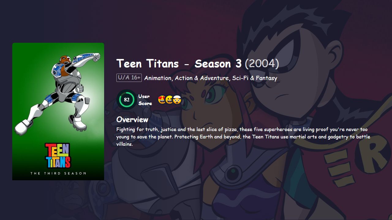 Teen Titans Season 3 Hindi Dubbed