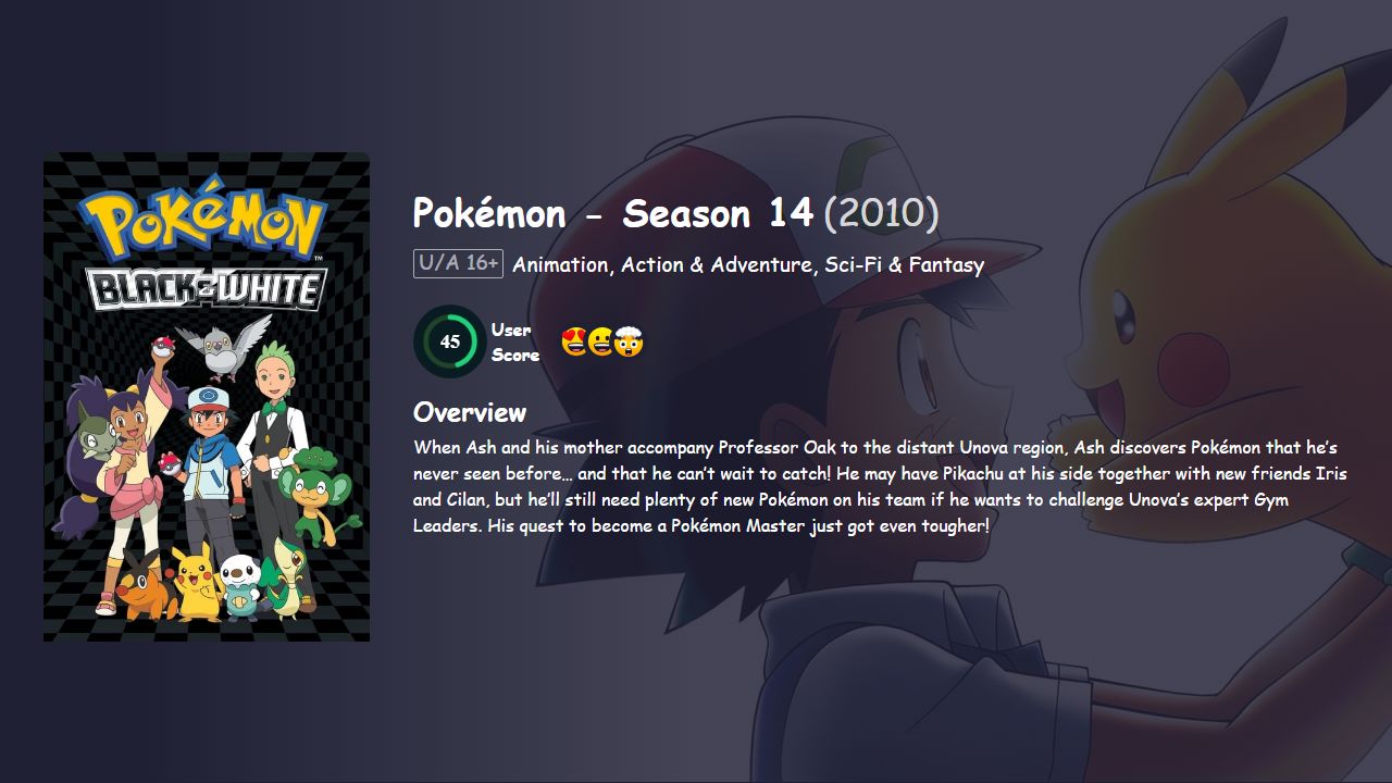 Pokémon Season 14 Hindi Dubbed