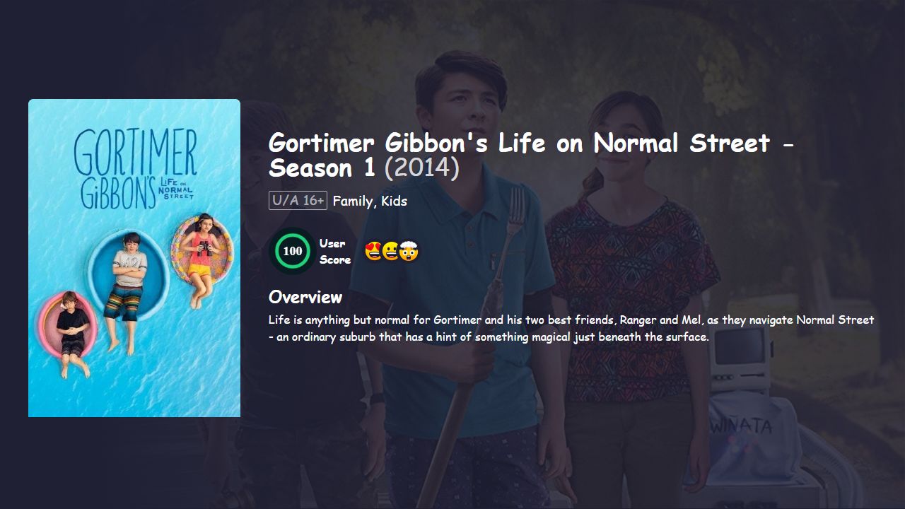 Gortimer Gibbon’s Life on Normal Street Season 1 Hindi Dubbed