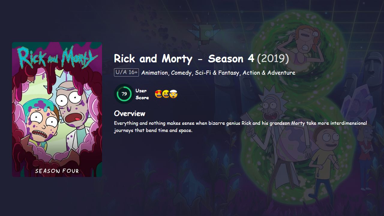 Rick and Morty Season 4 [English] 480p, 720p & 1080p HD | 10bit HEVC ESub
