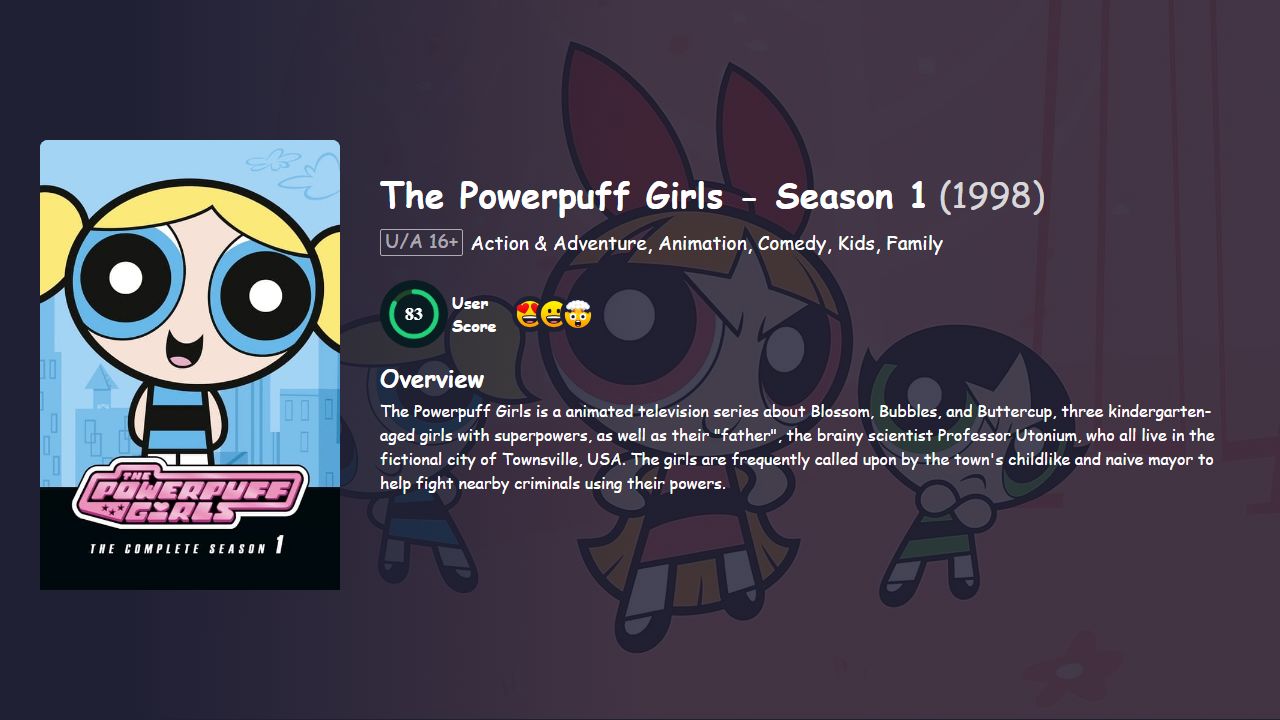 The Powerpuff Girls Season 1 Hindi Dubbed