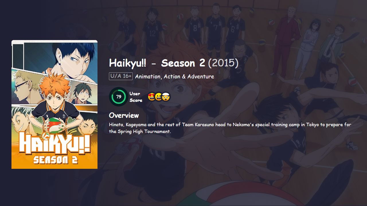 Haikyu!! Season 2 Hindi Dubbed