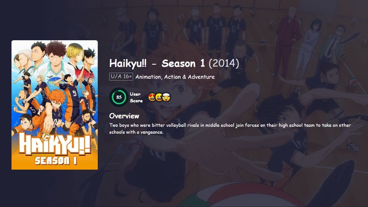 Haikyu!! Season 1 Hindi Dubbed