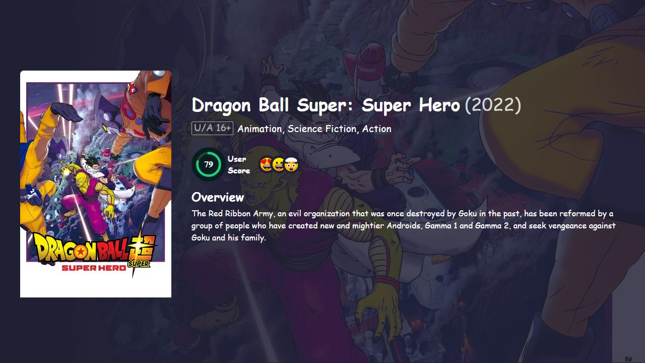 Dragon Ball Super: Super Hero (2022) Hindi Dubbed