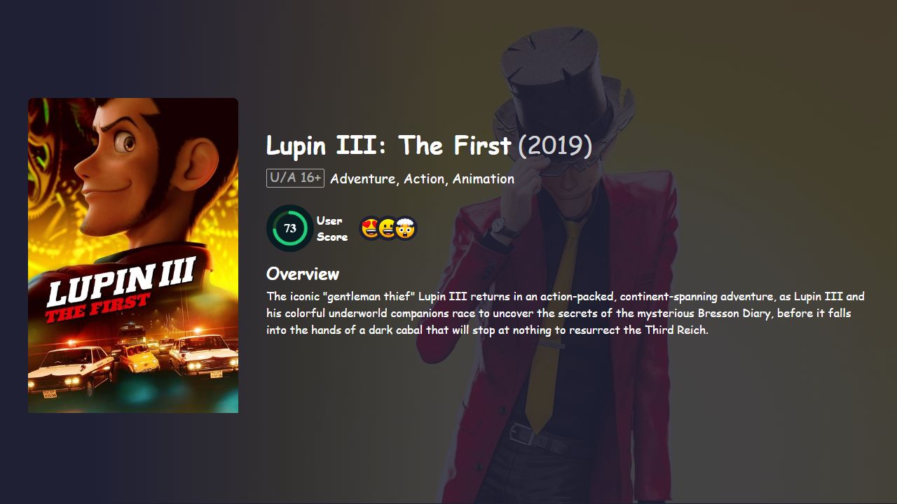 Lupin III: The First (2019) English Dubbed