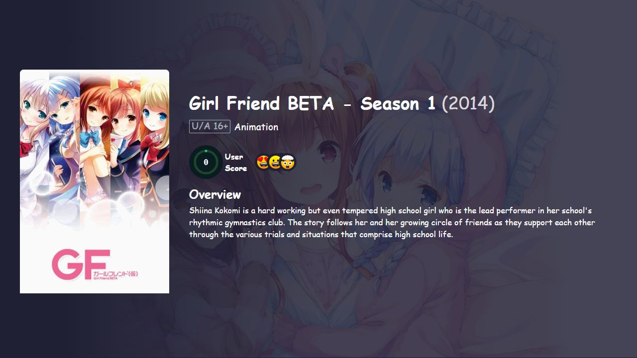 Girl Friend BETA Season 1 Japanese Dubbed