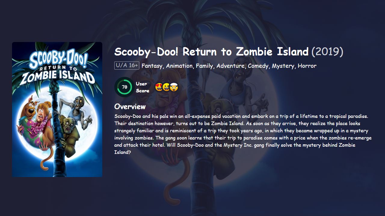 Scooby-Doo! Return to Zombie Island (2019) English Dubbed