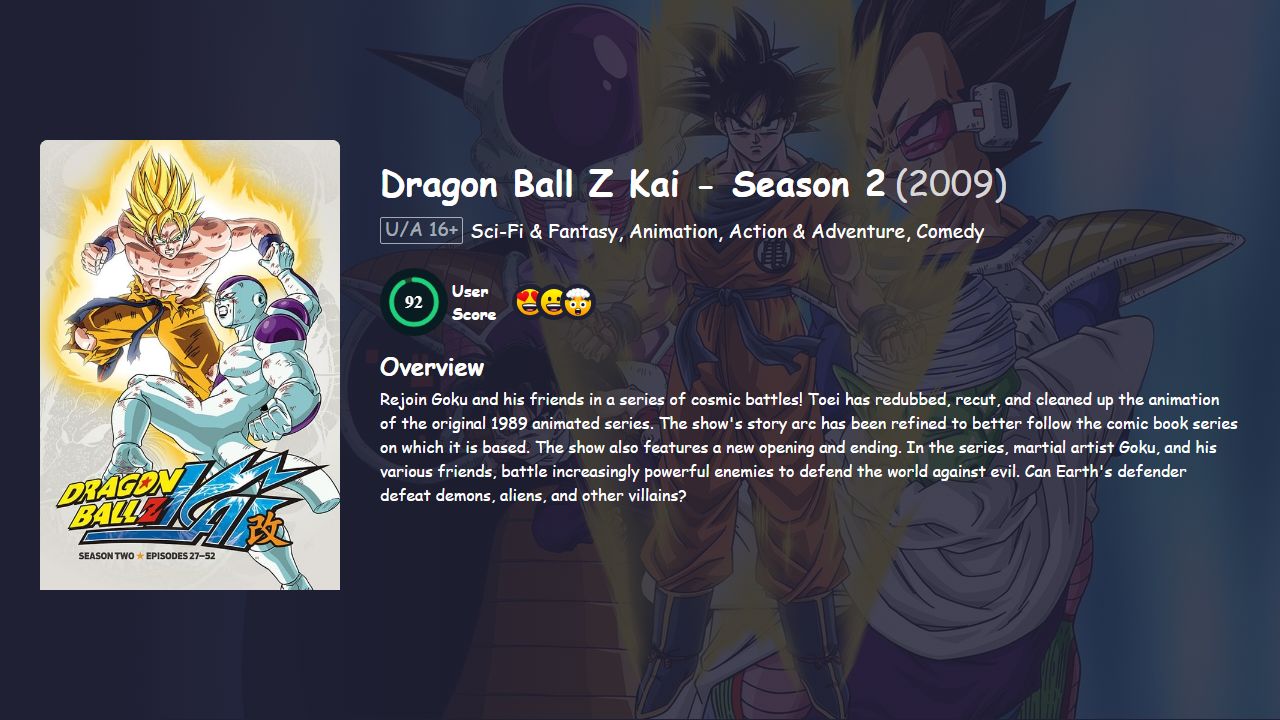 Dragon Ball Z Kai Season 2 Hindi Dubbed