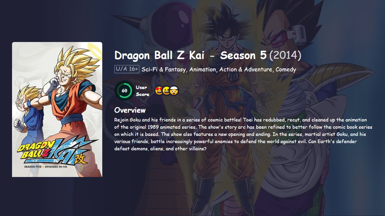 Dragon Ball Z Kai Season 5 Hindi Dubbed