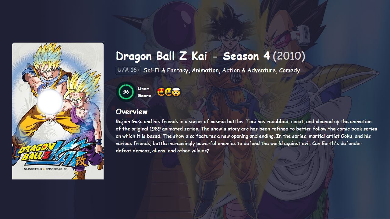 Dragon Ball Z Kai Season 4 Hindi Dubbed