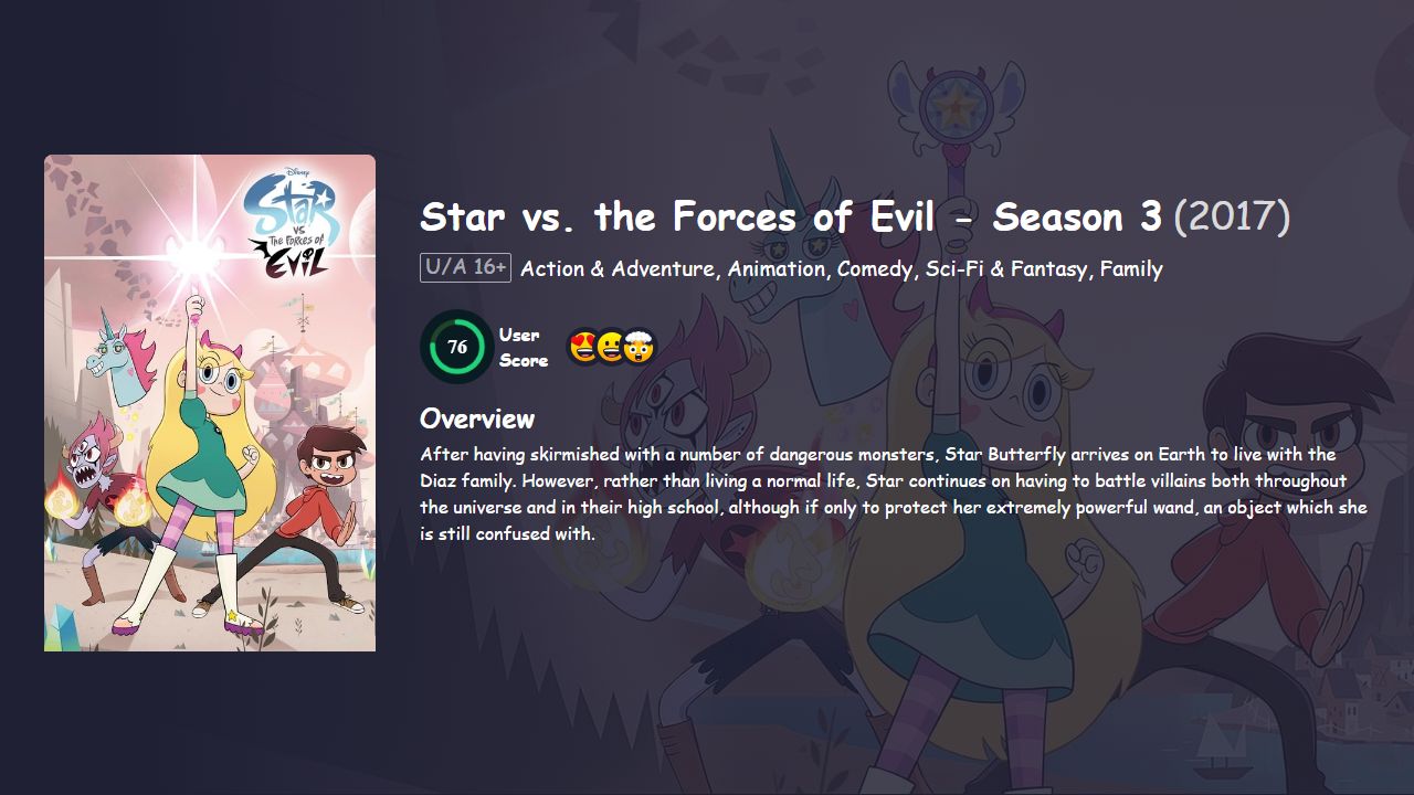 Star vs. the Forces of Evil Season 3 Hindi Dubbed