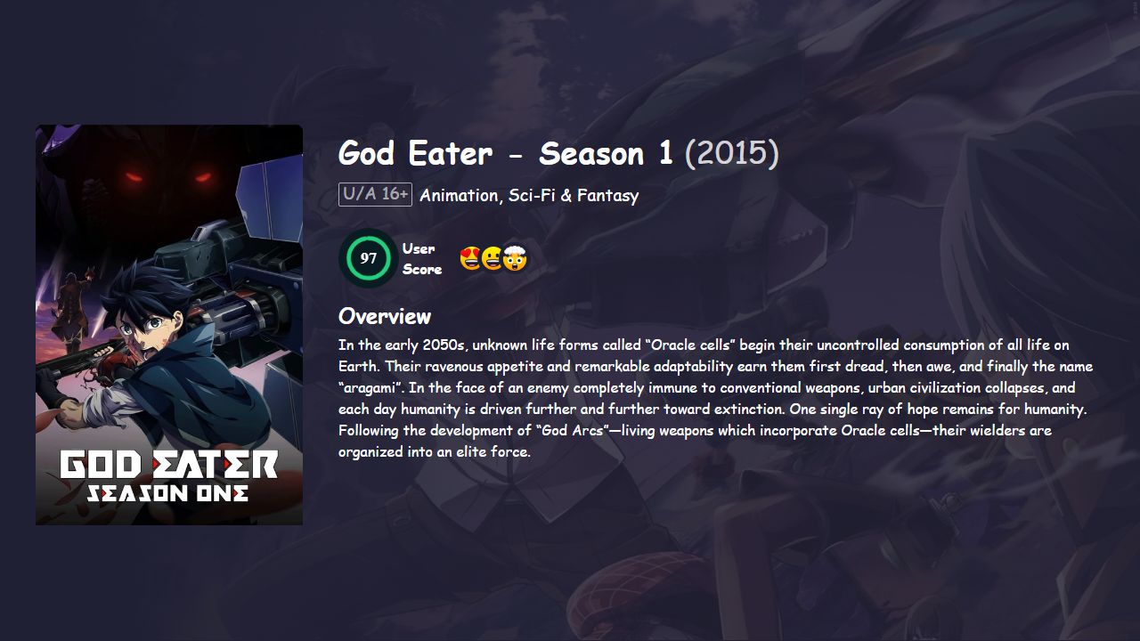 God Eater Season 1 Japanese Dubbed