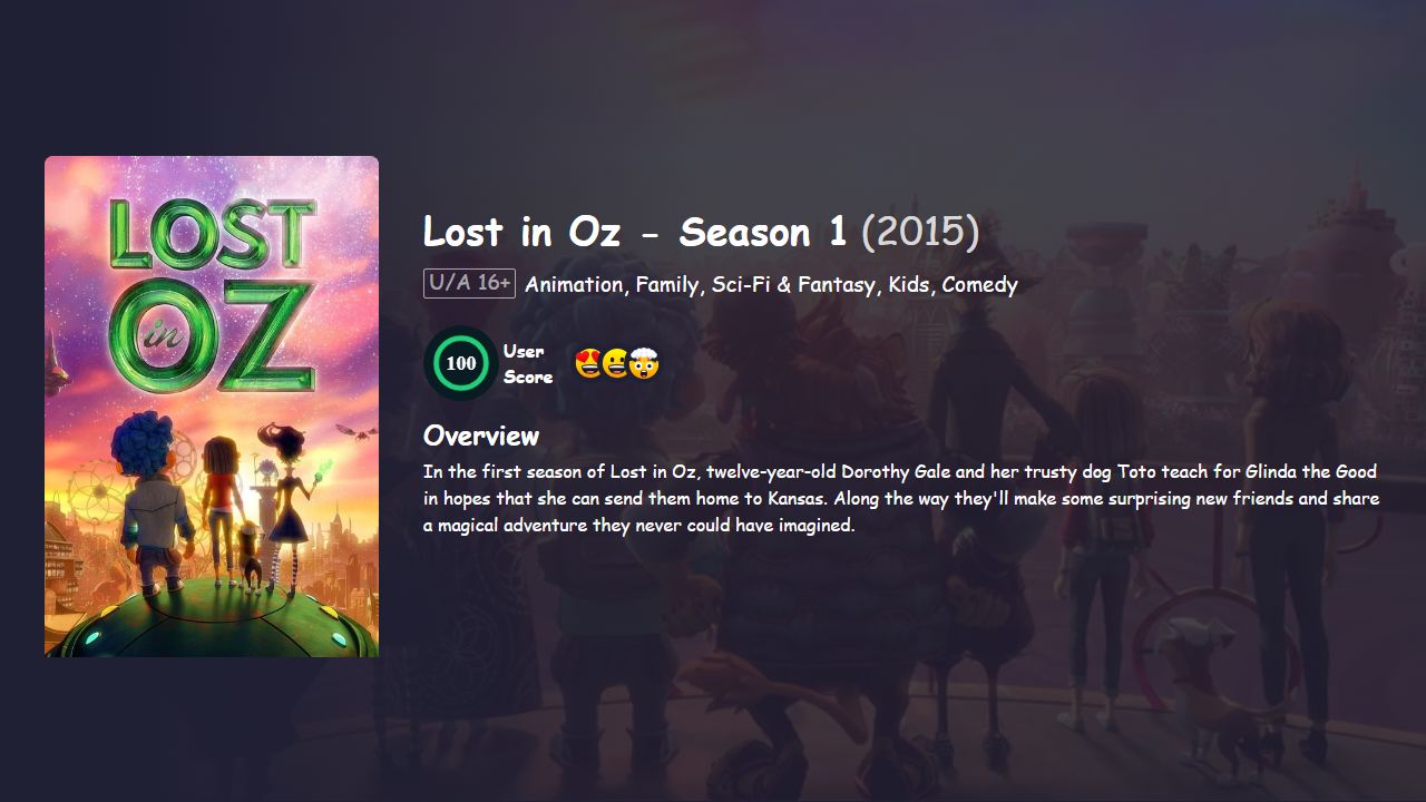 Lost in Oz Season 1 Hindi Dubbed