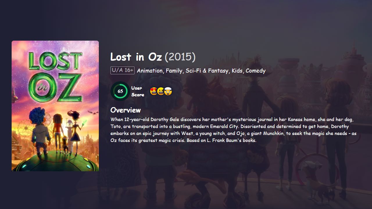 Lost in Oz Season 2 Hindi Dubbed