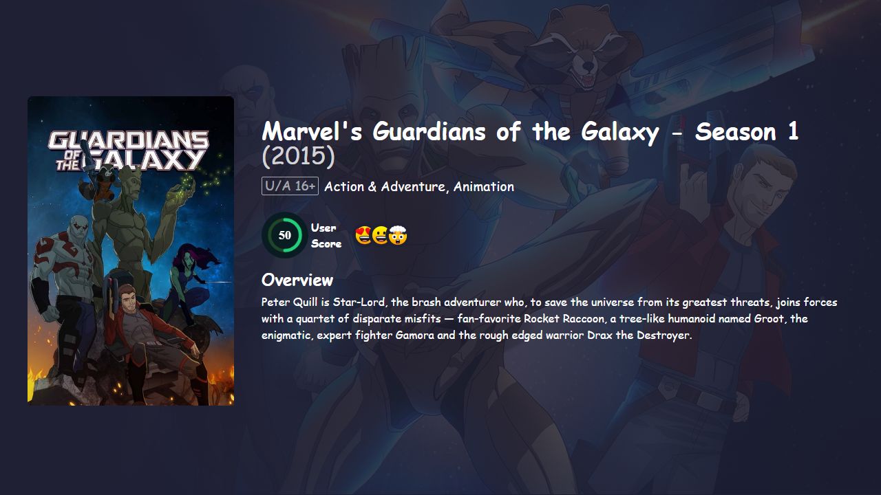 Marvel’s Guardians of the Galaxy Season 1 Hindi Dubbed