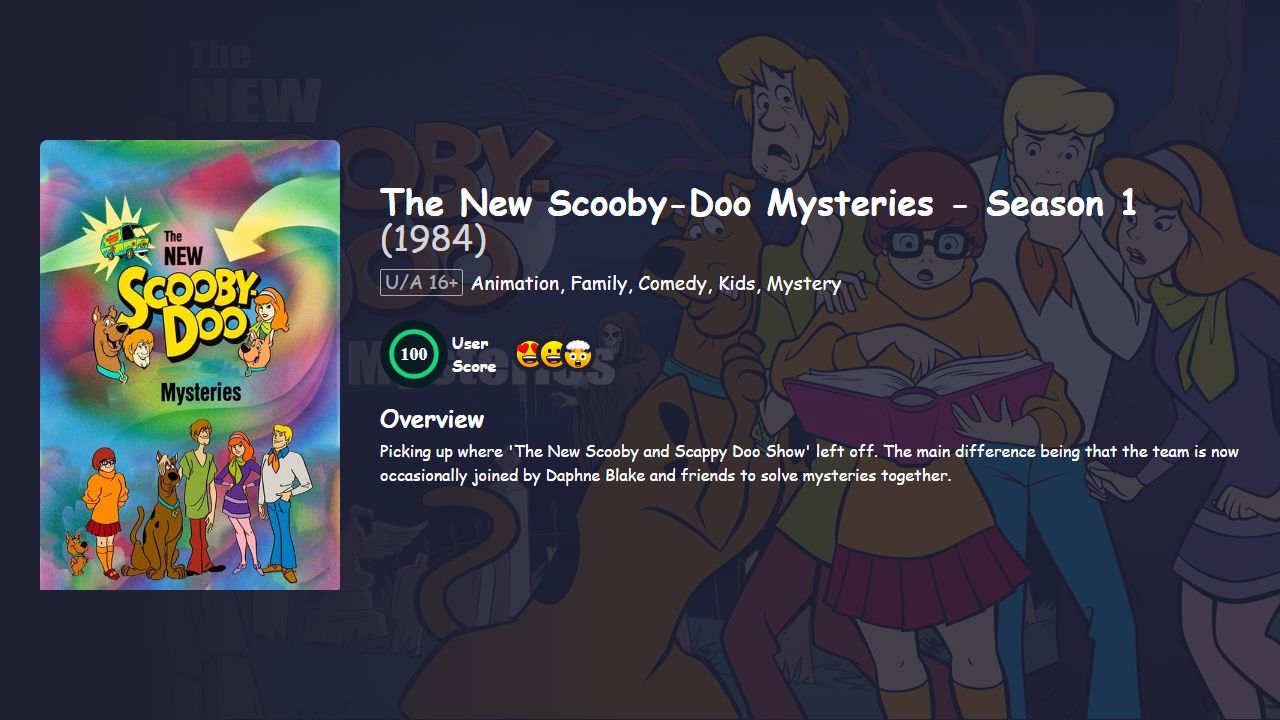 The New Scooby-Doo Mysteries Season 1 Hindi Dubbed