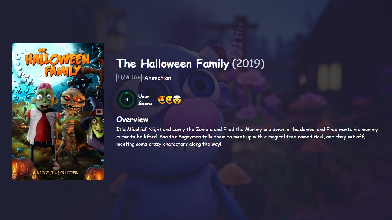 The Halloween Family (2019) English Dubbed