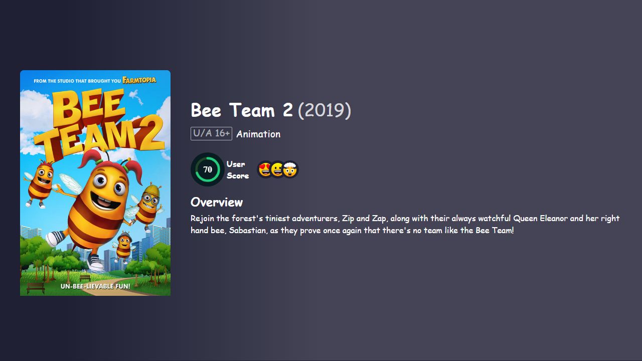 Bee Team 2 (2019) Hindi Dubbed