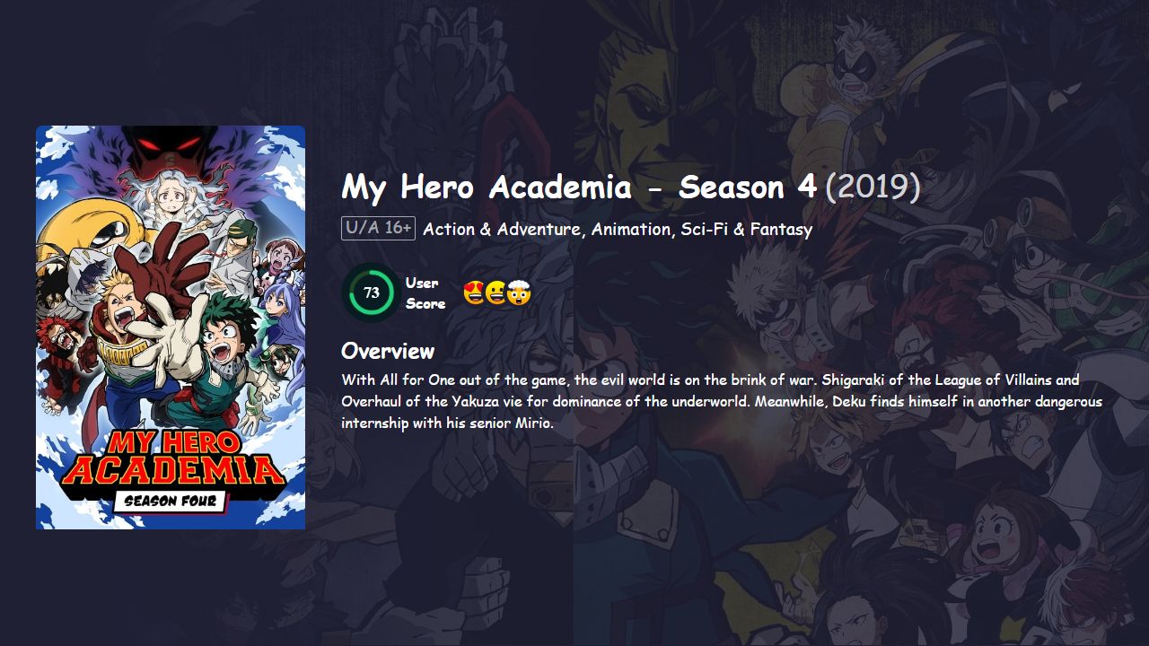 My Hero Academia Season 4 Hindi Dubbed