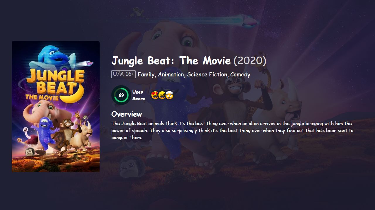 Jungle Beat: The Movie (2020) Hindi Dubbed