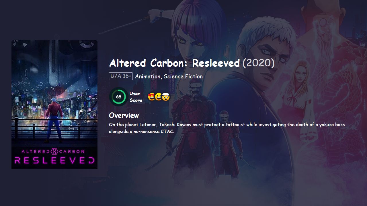 Altered Carbon: Resleeved (2020) Hindi Dubbed