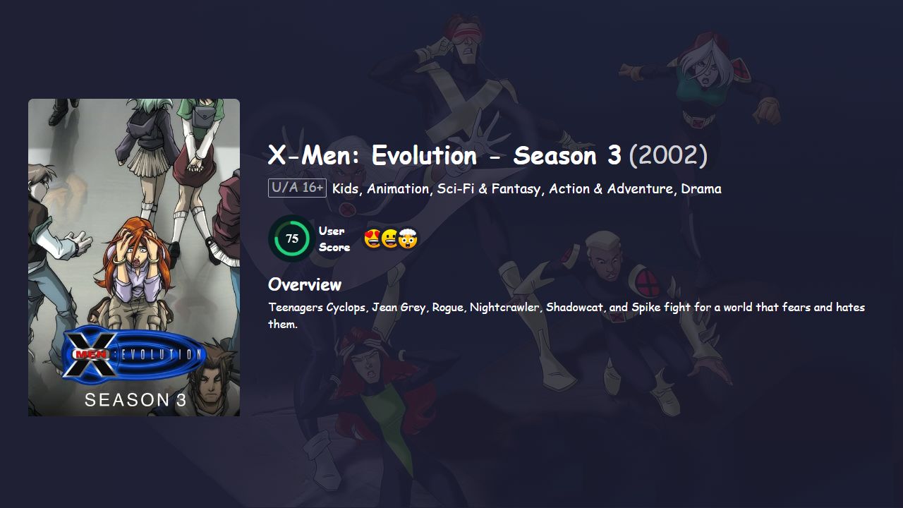 X-Men: Evolution Season 3 Hindi Dubbed