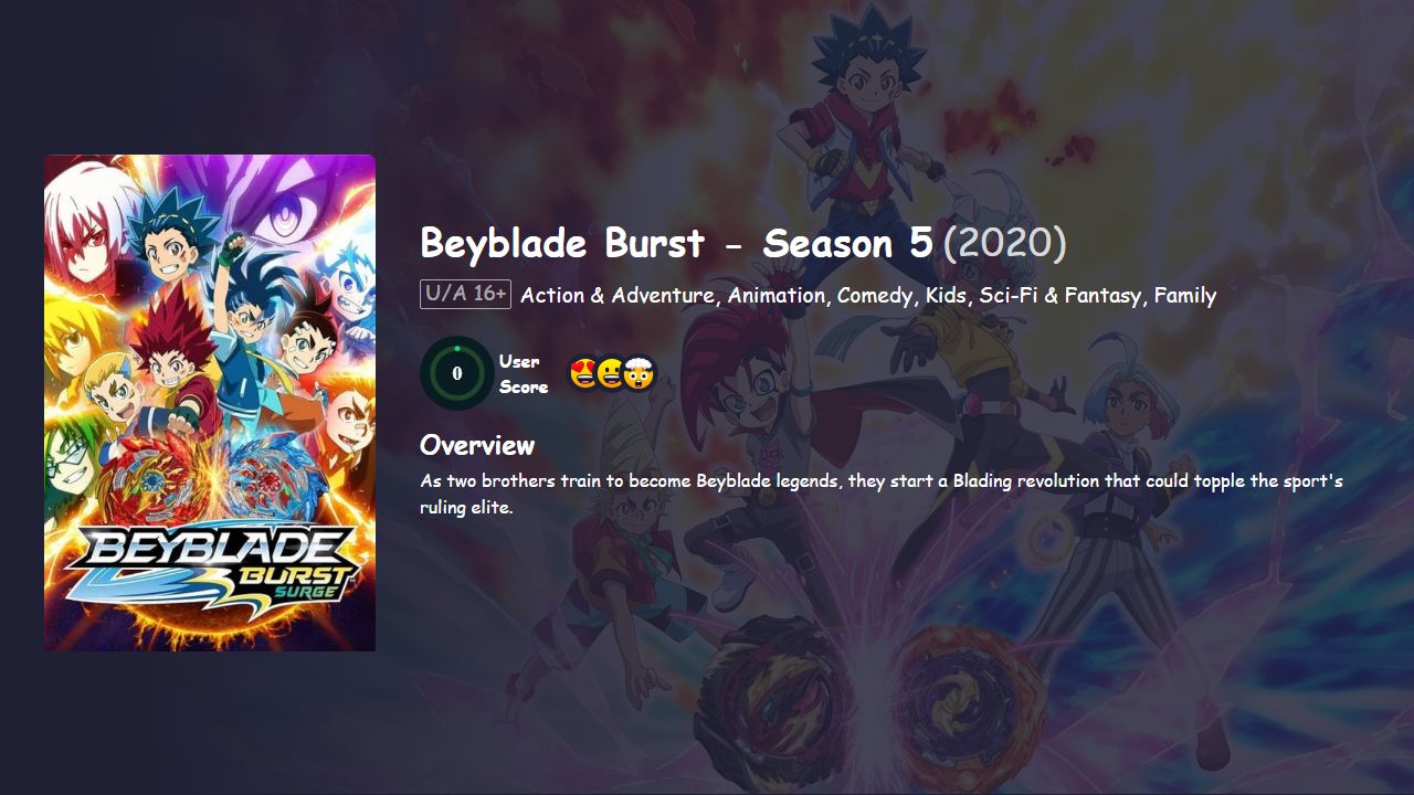 Beyblade Burst Season 5 Hindi Dubbed