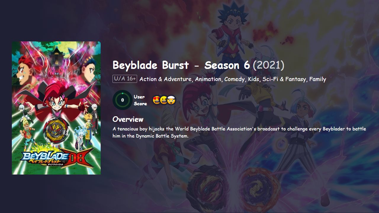 Beyblade Burst Season 6 Hindi Dubbed