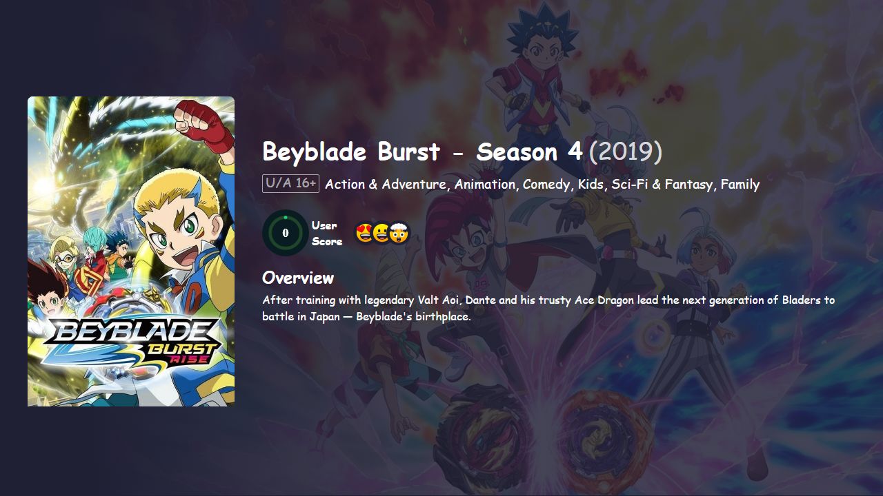 Beyblade Burst Season 4 Hindi Dubbed