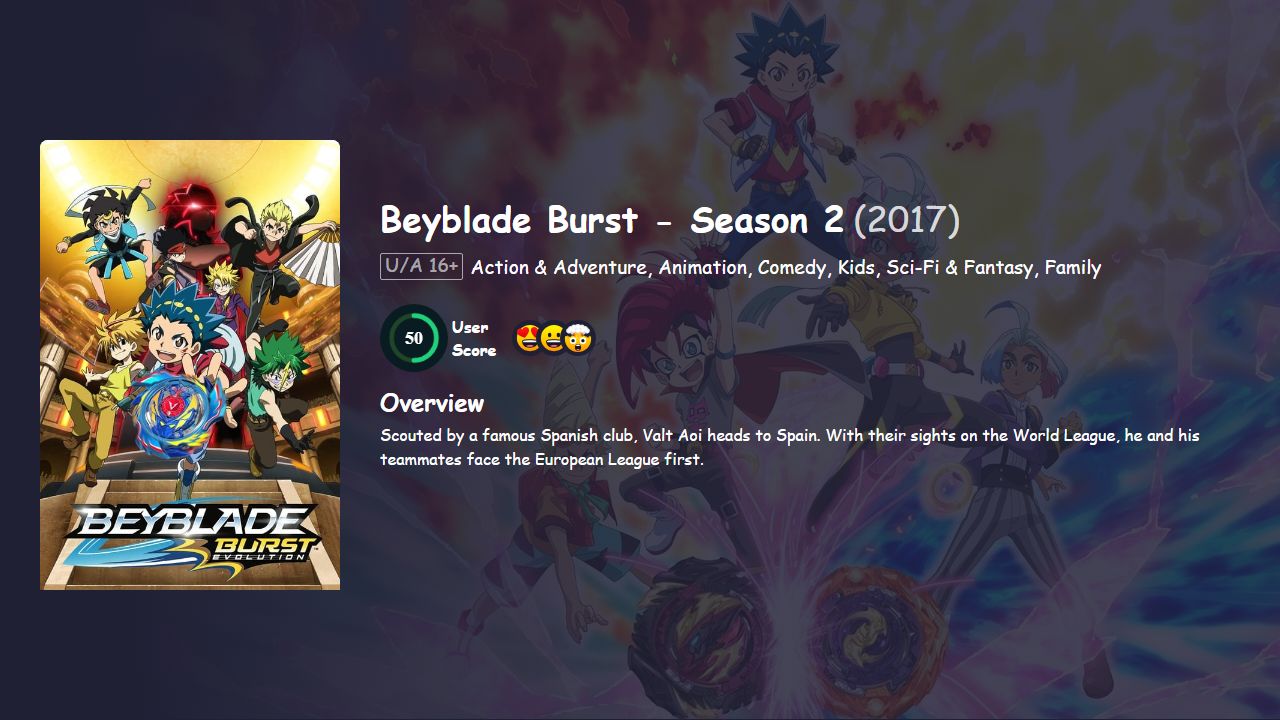 Beyblade Burst Season 2 Hindi Dubbed