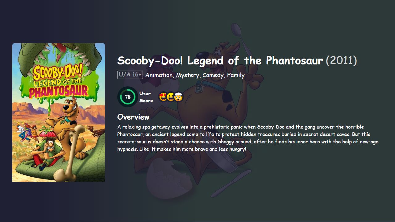 Scooby-Doo! Legend of the Phantosaur (2011) English Dubbed