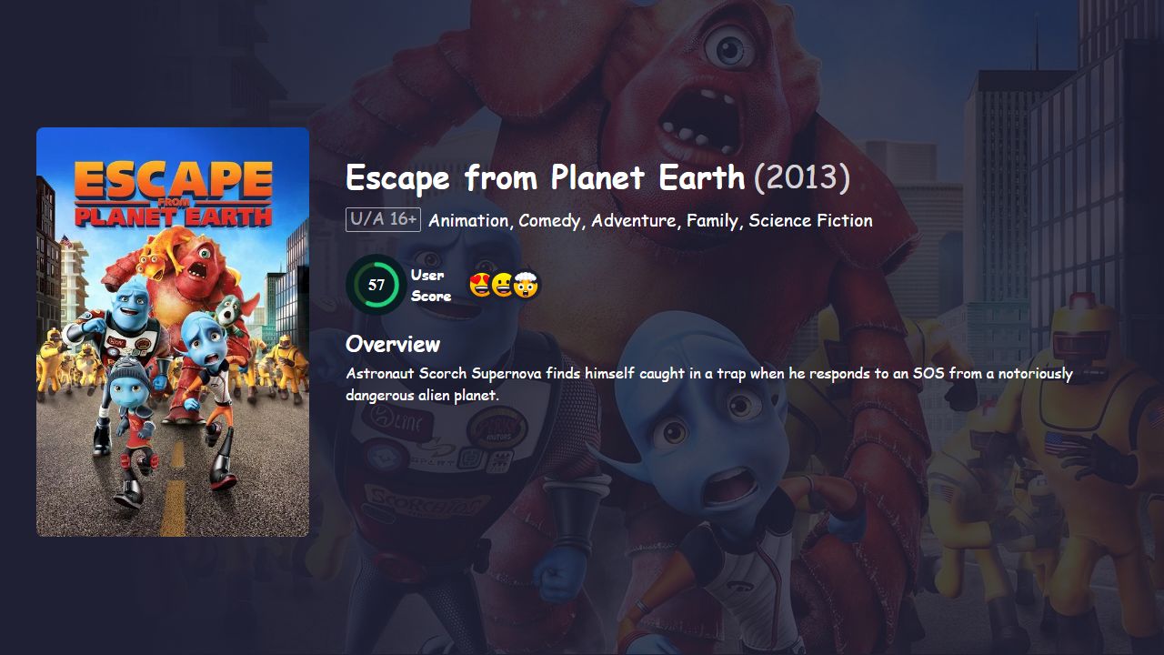 Escape from Planet Earth (2013) English Dubbed