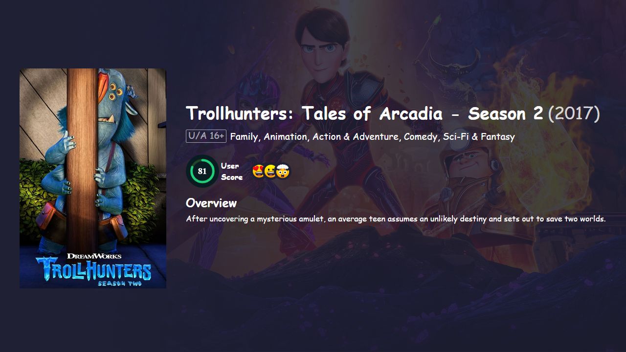 Trollhunters: Tales of Arcadia Season 2 Hindi Dubbed