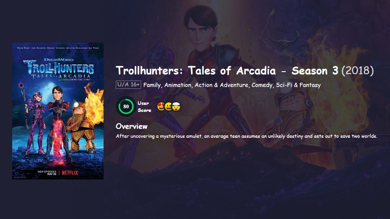 Trollhunters: Tales of Arcadia Season 3 Hindi Dubbed