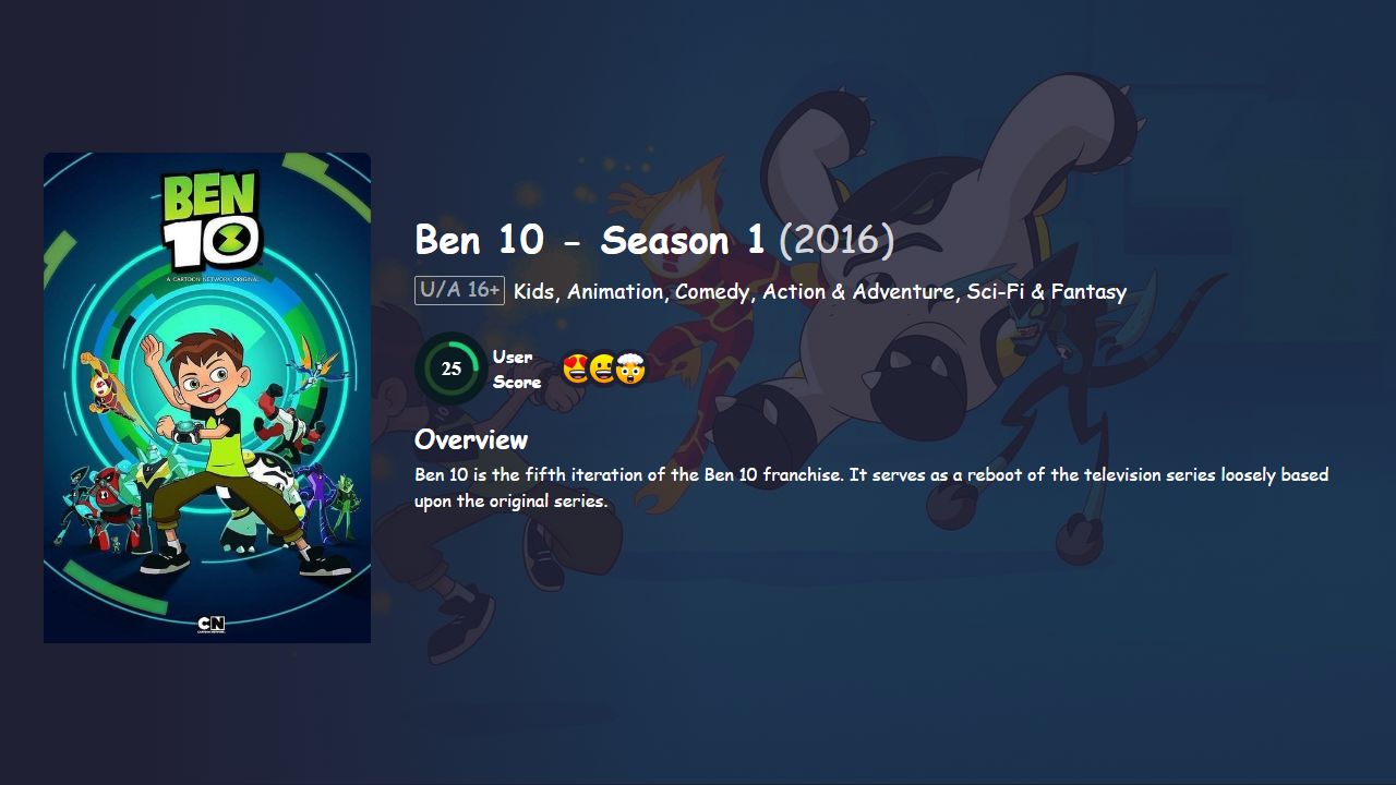 Ben 10 Season 1 Hindi Dubbed