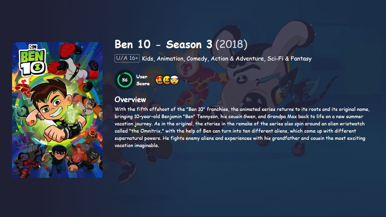 Ben 10 Season 3 Bengali-English Dubbed