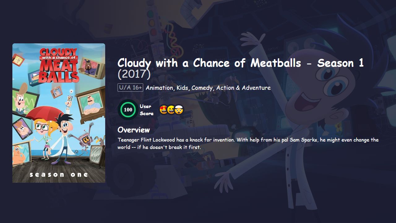 Cloudy with a Chance of Meatballs Season 1 Hindi Dubbed