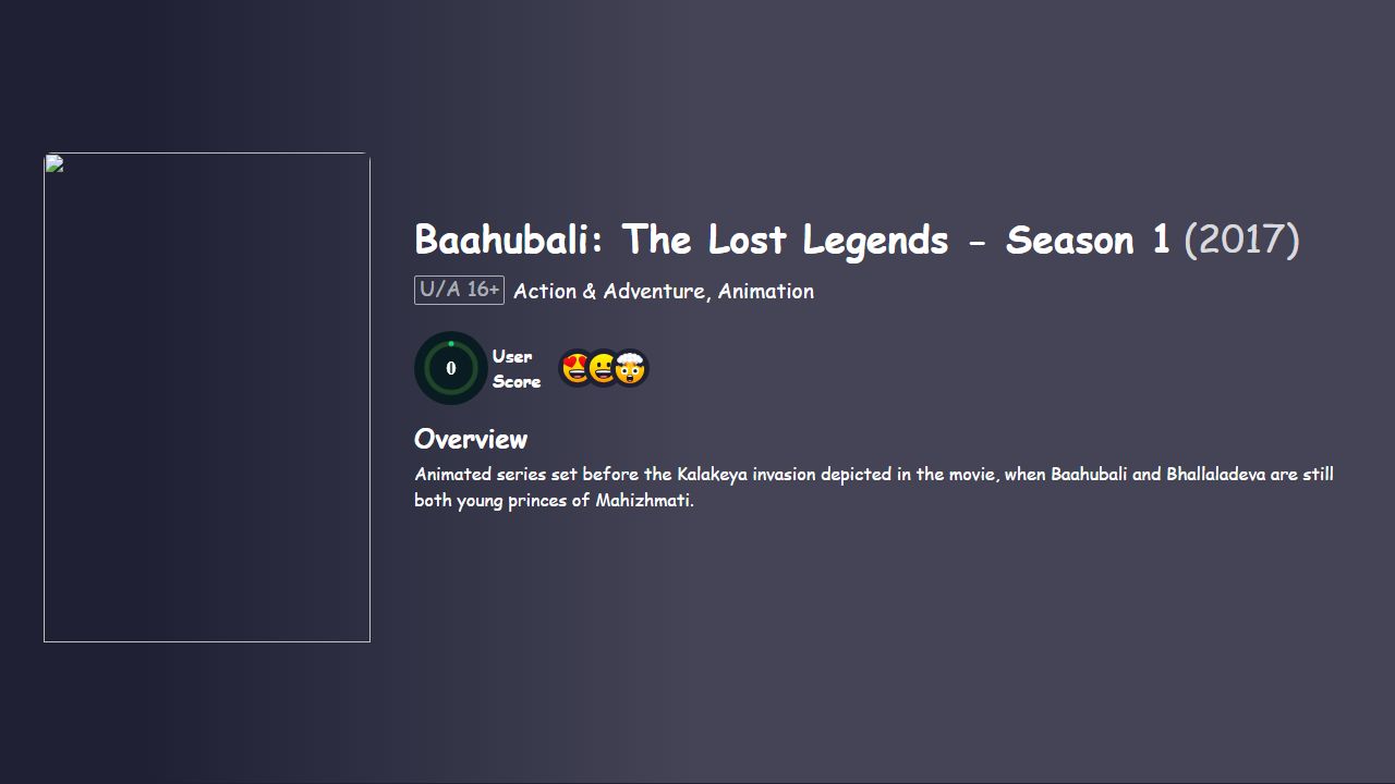 Baahubali: The Lost Legends Season 1 Hindi Dubbed