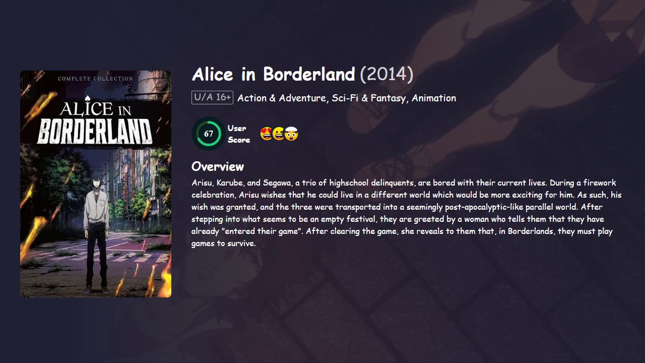 Alice in Borderland Season 2 Hindi-Japanese Dubbed