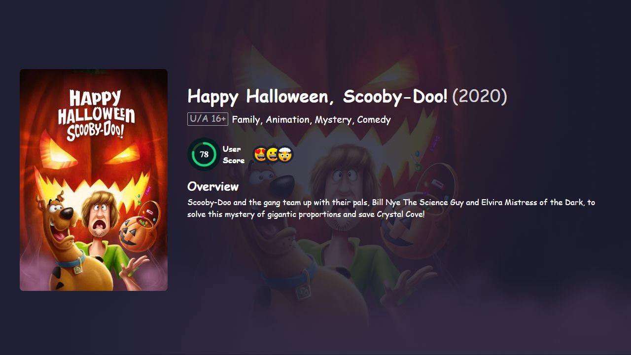 Happy Halloween, Scooby-Doo! (2020) English Dubbed