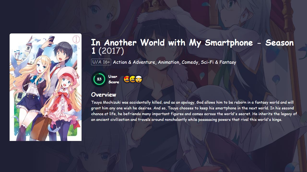 In Another World with My Smartphone Season 1 Japanese Dubbed