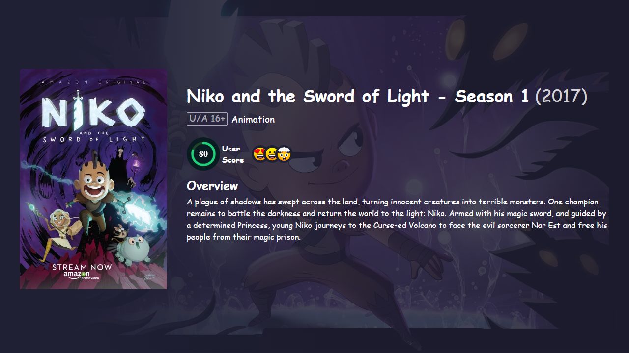 Niko and the Sword of Light Season 1 Hindi Dubbed