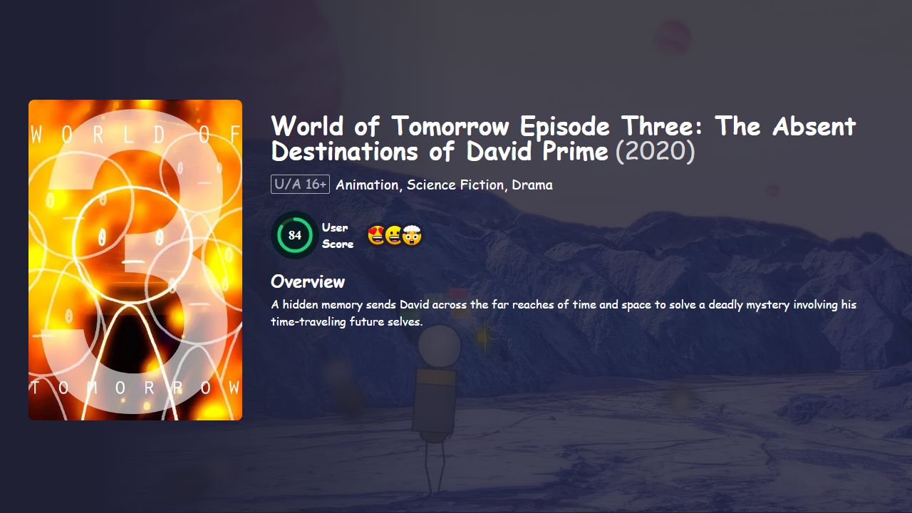 World of Tomorrow Episode Three: The Absent Destinations of David Prime (2020) English Dubbed