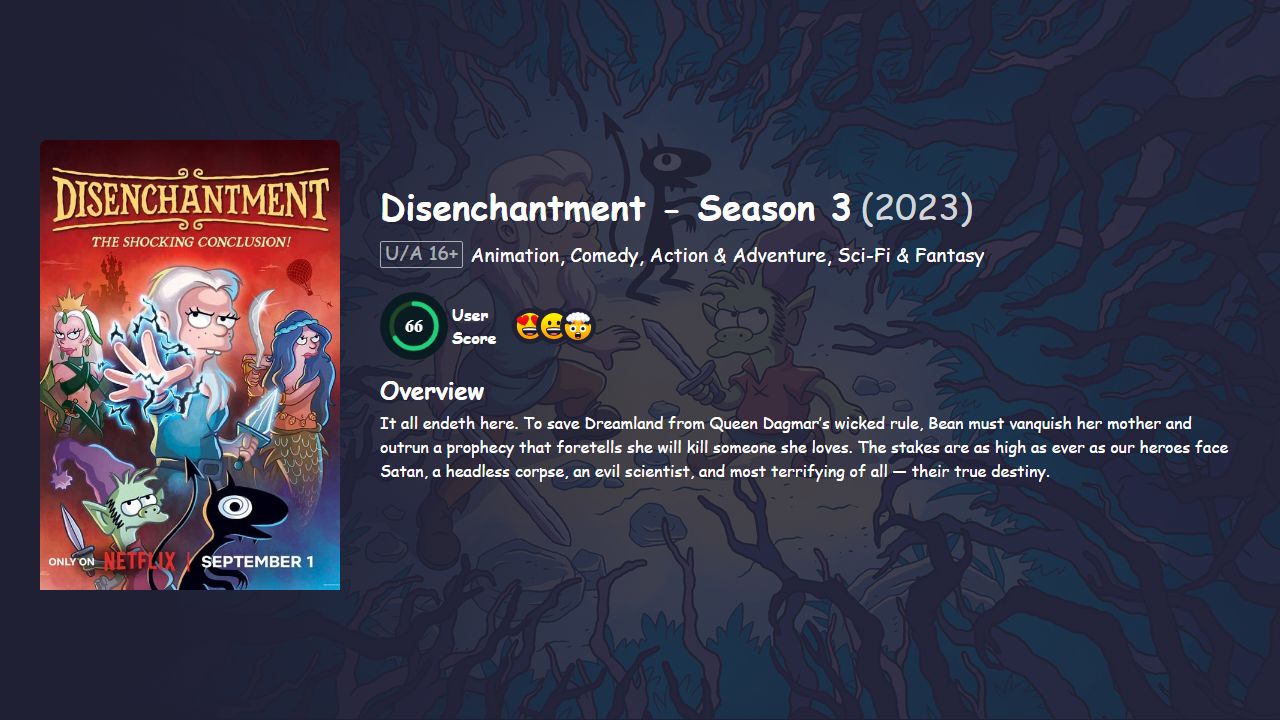 Disenchantment Season 3 Hindi Dubbed