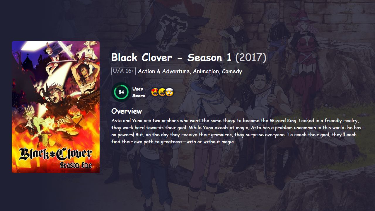 Black Clover Season 1 Hindi Dubbed