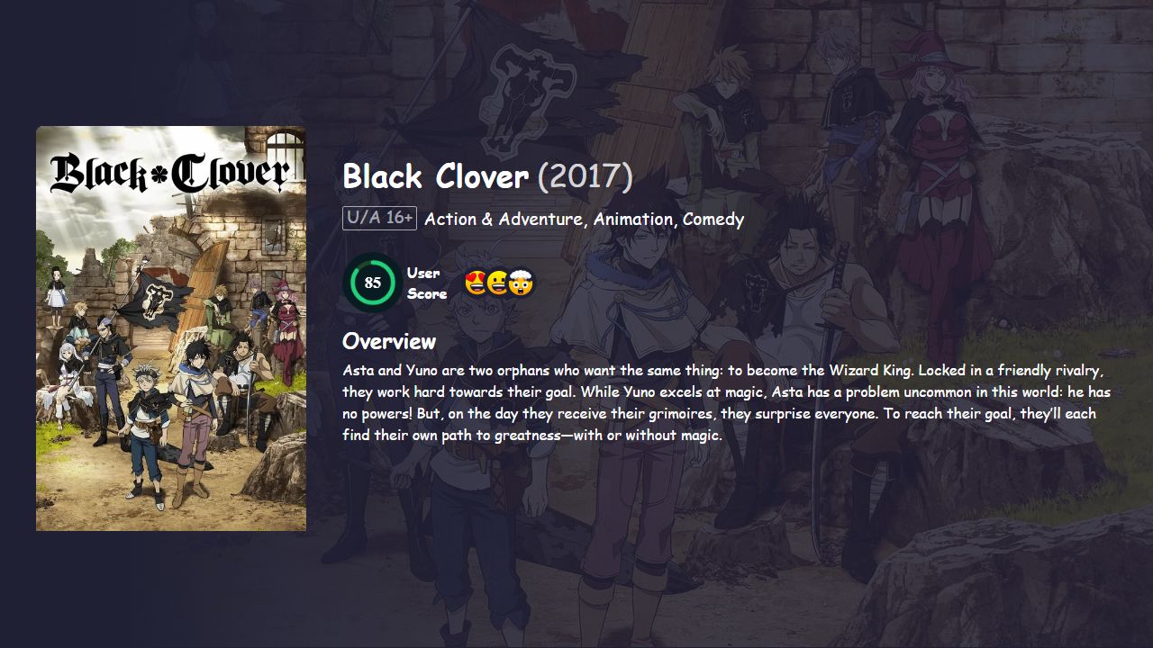 Black Clover Season 2 Hindi Dubbed